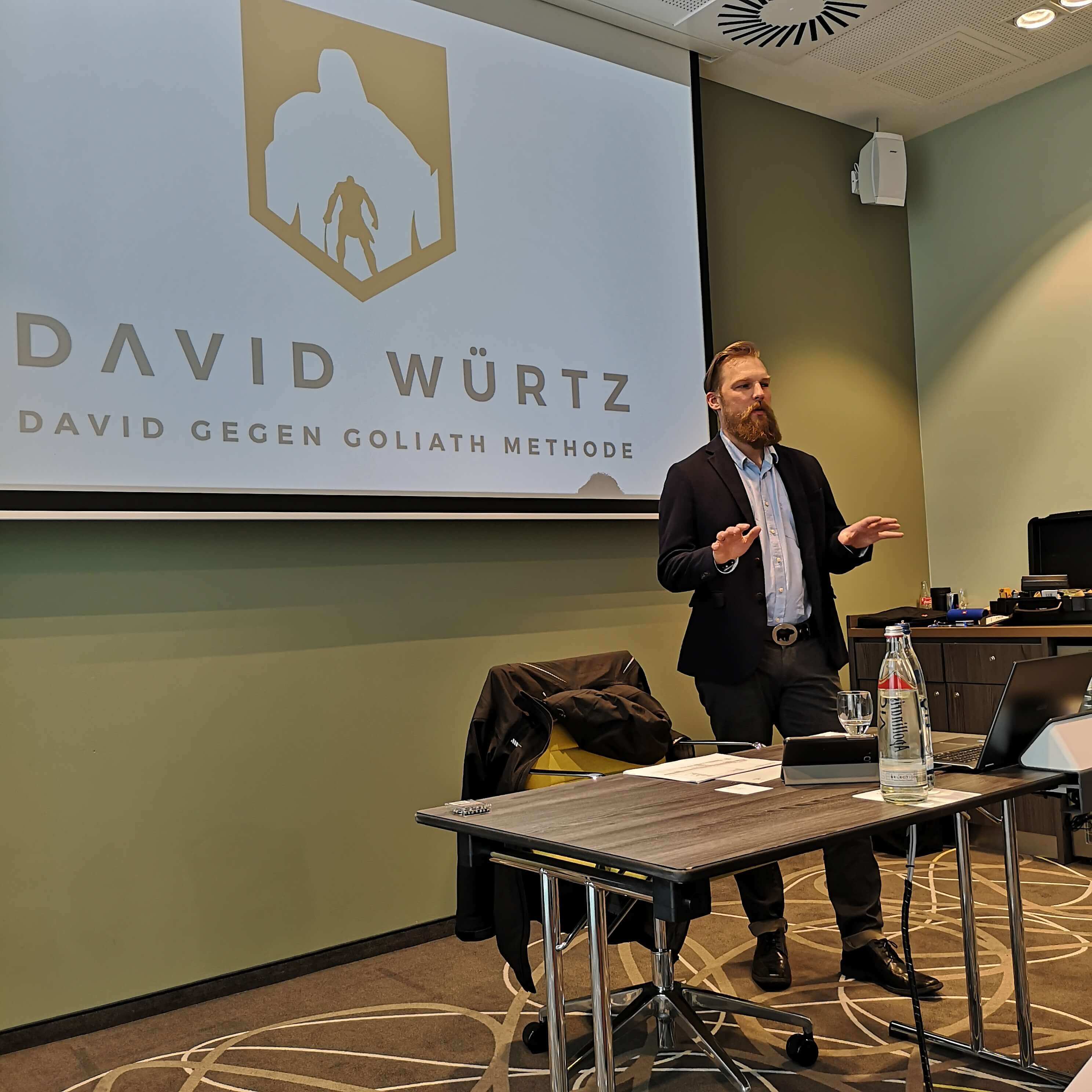 Vortrag David Würtz | "David gegen Goliath"-Methode Resilienz / Stressbewältigung
